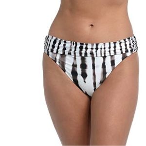 La Blanca Women's Shirred Band Hipster Bikini Swimsuit Bottom in Java tie dye 16